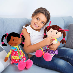 Snuggle Stuffs Sugar Snap doll hair bow adds fun dress-up play