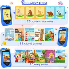 SNWIDA kid smart phone ABC learning mode sparks curiosity.