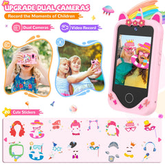 SNWIDA Kids Smart Phone built-in video player for stories and videos.