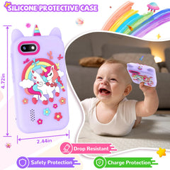 SNWIDA kids smartphone purple kid-friendly design supports safe play