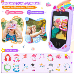 SNWIDA kids smartphone purple video player for bedtime stories and videos
