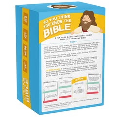 SO YOU THINK YOU KNOW THE BIBLE in a church or family gathering, fostering friendly competition.