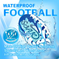 SOAK 9-Inch foam football supports family play by the pool or beach