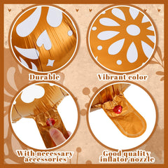 Soaoo Brown and white balloon set enhances photo booths and celebrations.