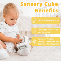 SOCBTNSO Busy Cube sanded edges ensure gentle handling and safety.