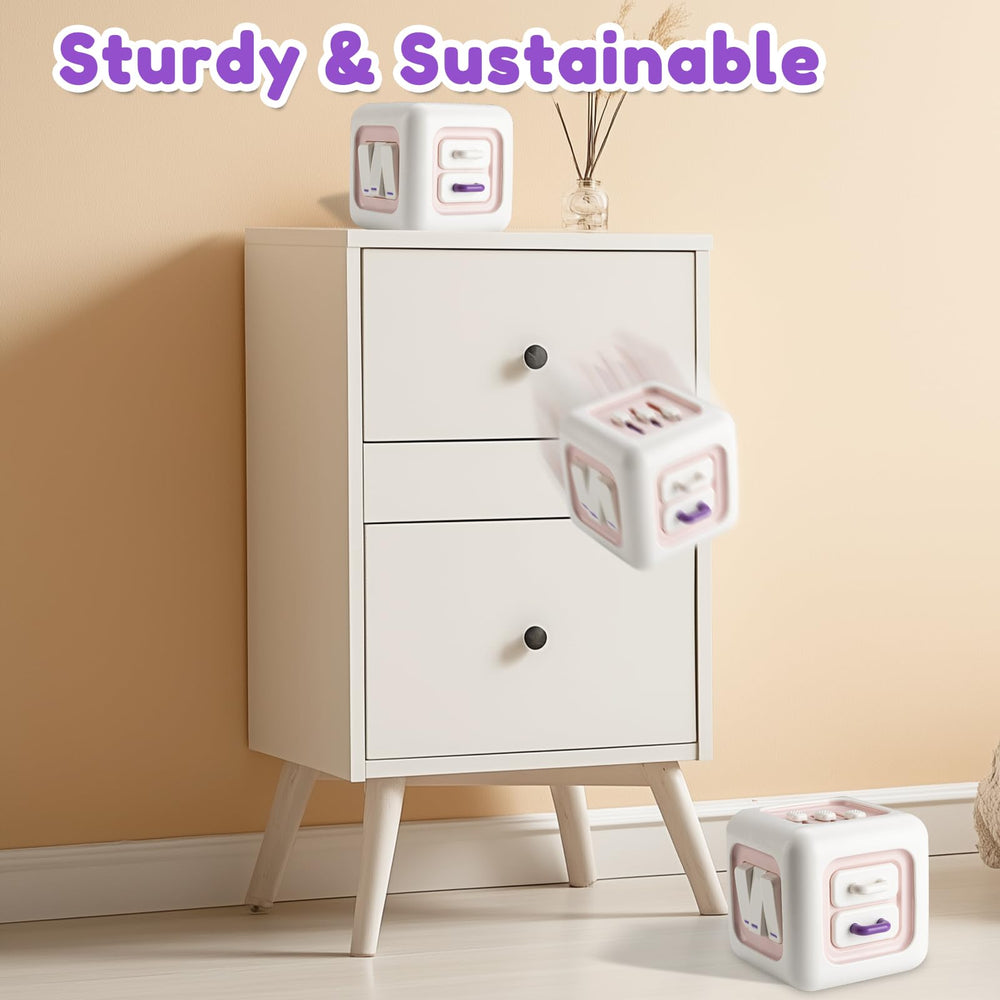 SOCBTNSO Busy Cube tactile blocks boost grip and reach.