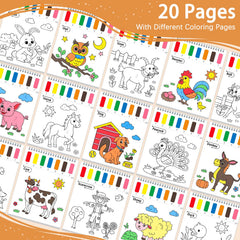 SOCOLER water palette page with numbered patterns for easy color matching