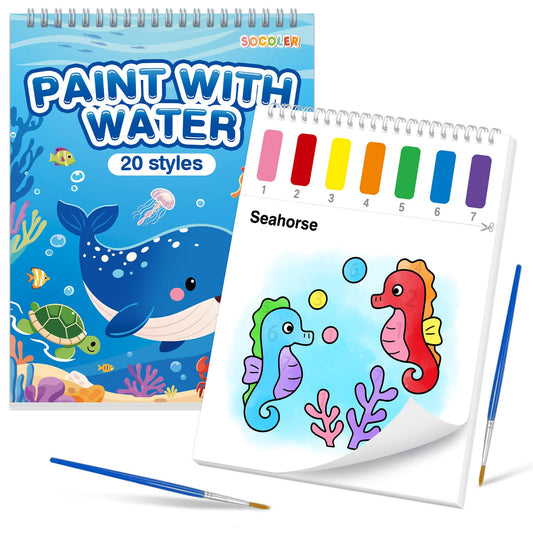 SOCOLER sea world painting book cover for engaging ocean color play.