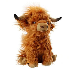 SODWEF Highland Cow plush care tip for easy maintenance.