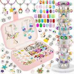 Sofier Charm Bracelet Kit in pink travel box for easy gifting and storage.