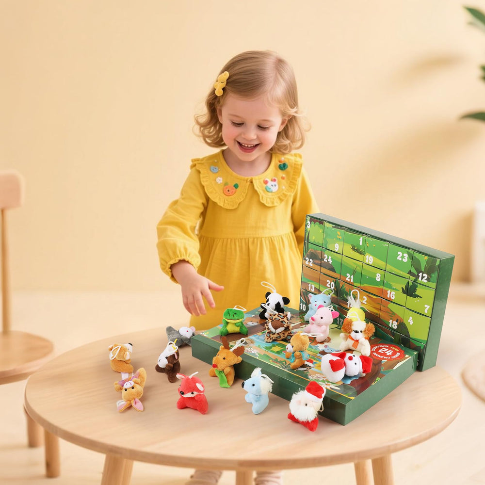 Sofier plush animals that double as holiday tree ornaments.
