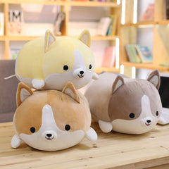 sofipal Corgi dog plush pillow vacuum packed for easy shipping