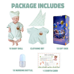 SOFTMARY included clothes and accessories help complete the nurturing play scene