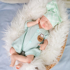 SOFTMARY lifelike baby doll boy face with hand-painted features for realistic display and storytelling