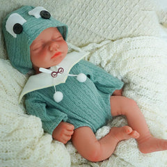 SOFTMARY reborn doll face detail highlighting gentle features and serene expression.