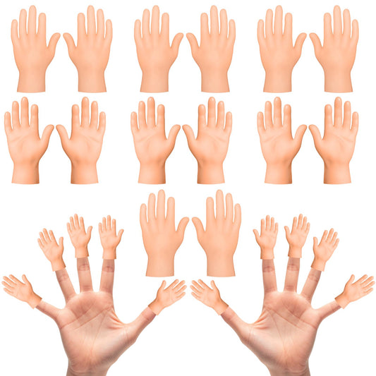 SOKRUXA pack of 30 tiny finger hands for fun puppet performances