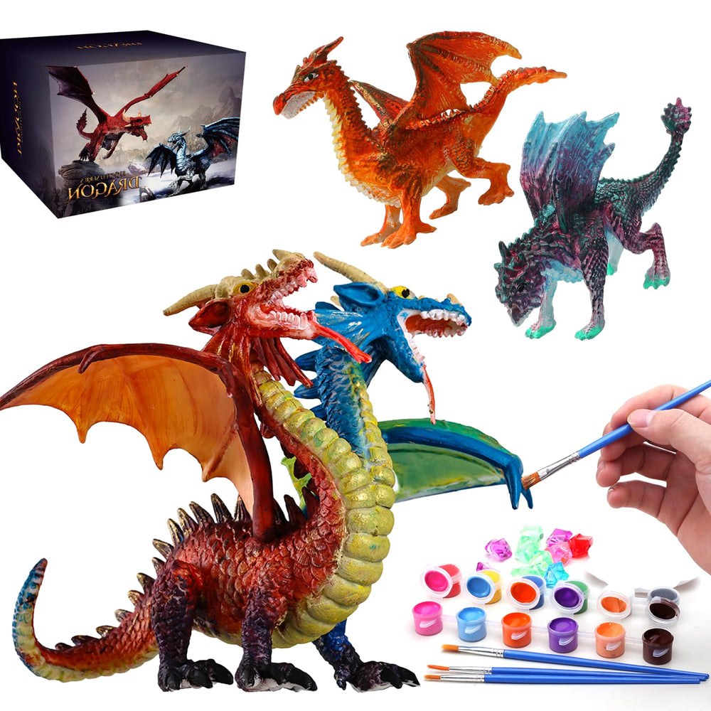 SOLDAY dragon painting kit box with paints for kids' screen-free creative play