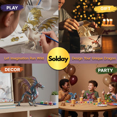 SOLDAY crystal gems add sparkling accents to dragon designs