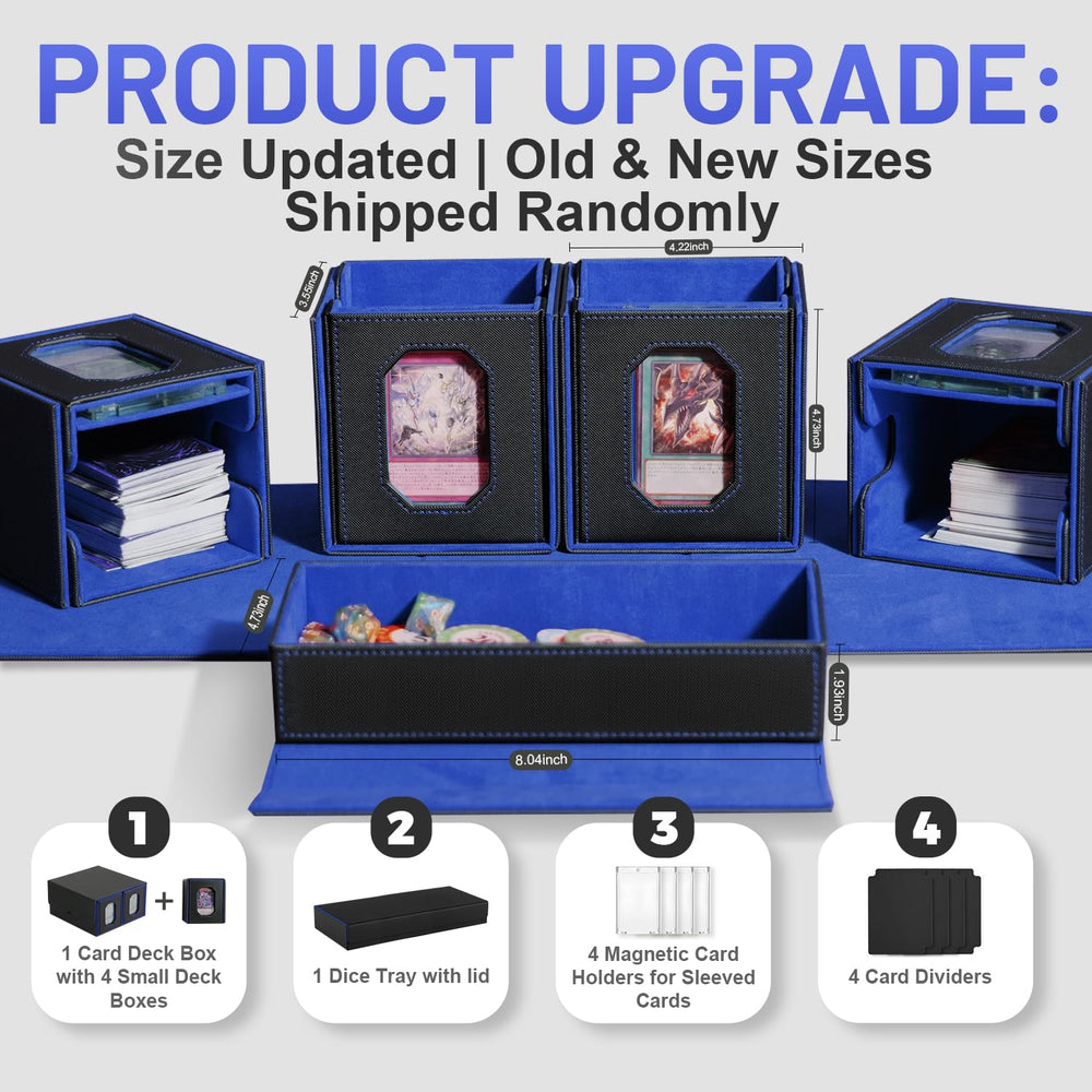 Solisifime card dividers and magnetic holders organizing cards and tokens