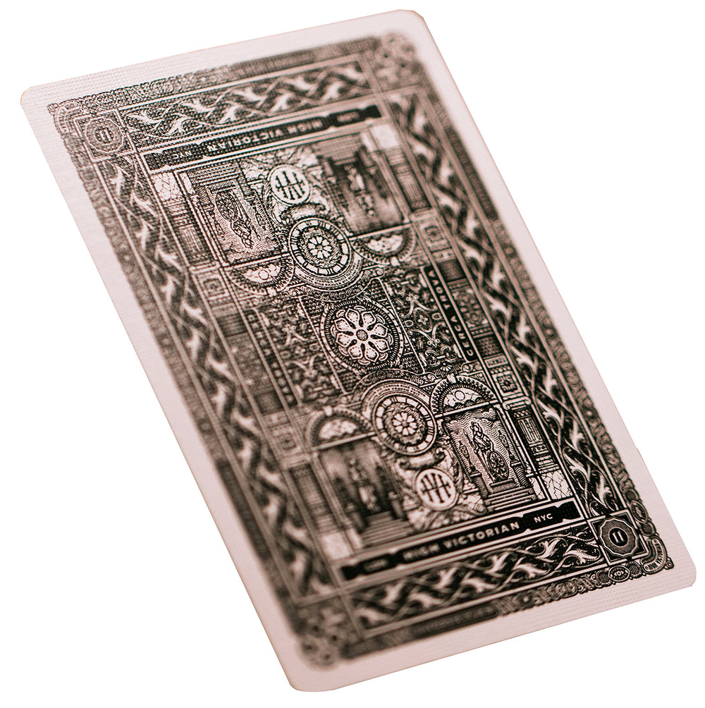SOLOMAGIA High Victorian Playing Cards feature gold and green foil for elegant table presence.