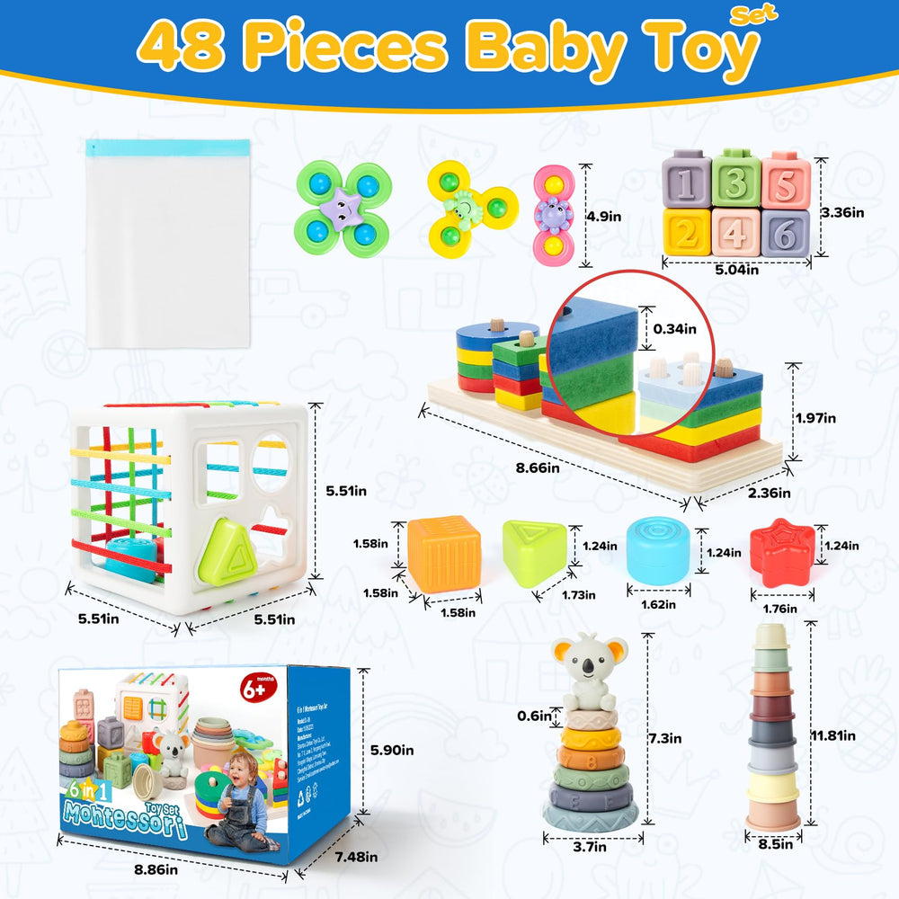 Somastung gift-ready set: neatly packaged Montessori toys for infants and toddlers