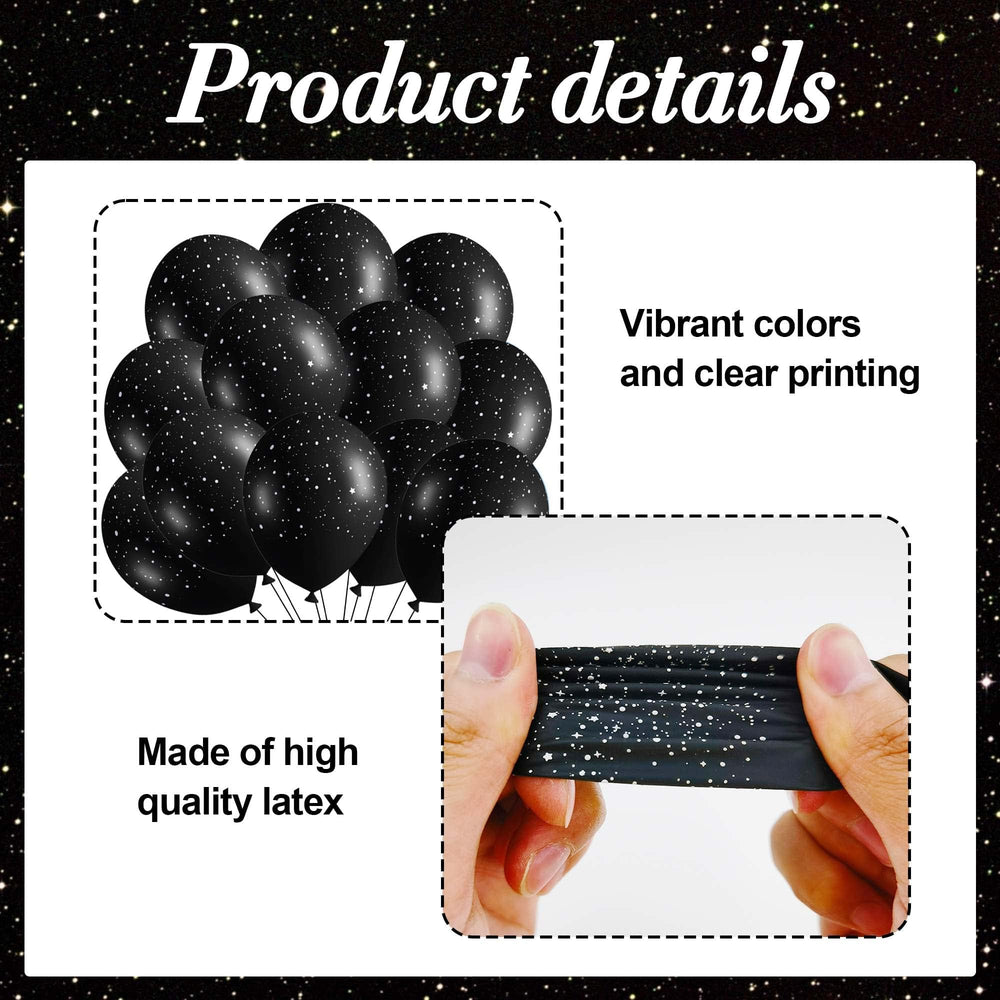 Sondeng galaxy balloons reusable latex for many parties.