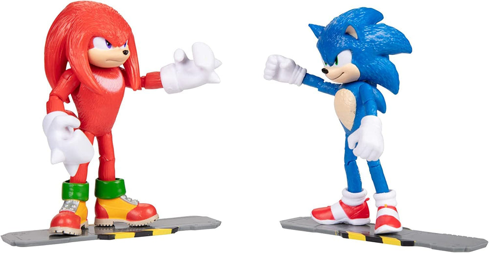 Sonic The Hedgehog 2 Knuckles figure with movie styling for dynamic posing.