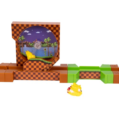 Sonic Green Hill Zone loop action image captures fast imaginative racing.