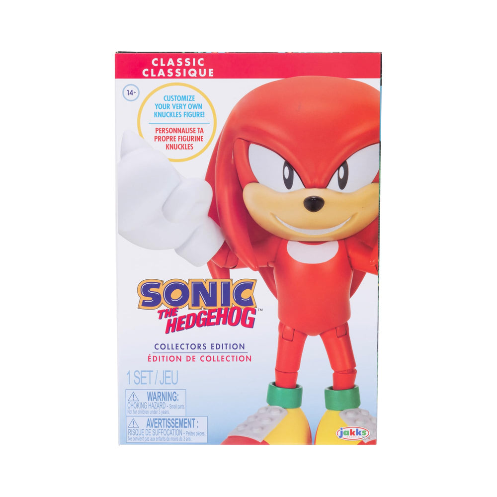 Sonic Knuckles 14 plus display showcases collector-friendly packaging.