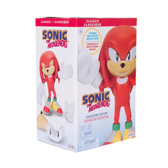 Sega licensed Knuckles packaging sticker validating authentic branding.