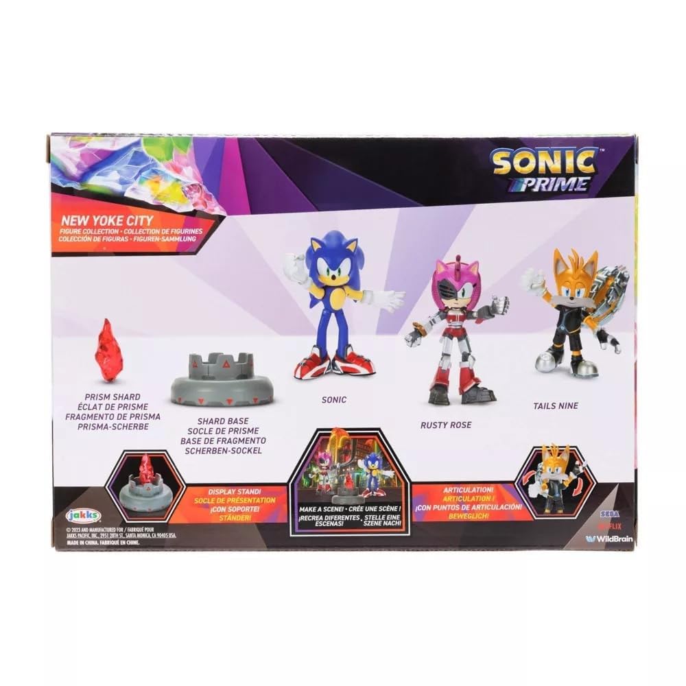 Sonic Prime 2.5-inch Tails Nine figure ideal for dynamic poses and display