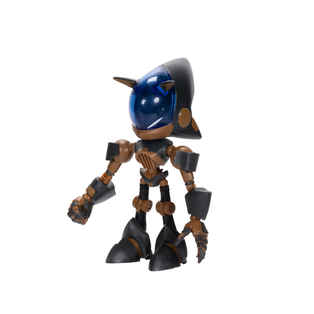 Sonic Prime robot army-inspired decor enhances shelf display.
