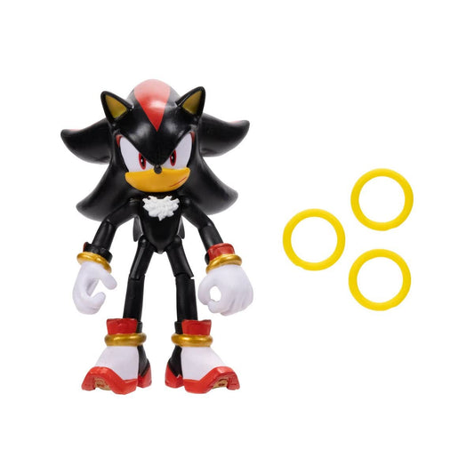 Sonic Shadow 4-inch figure with rings for dynamic play and display