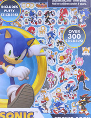 Sonic The Hedgehog sticker pack with over 300 stickers for school supplies and crafts
