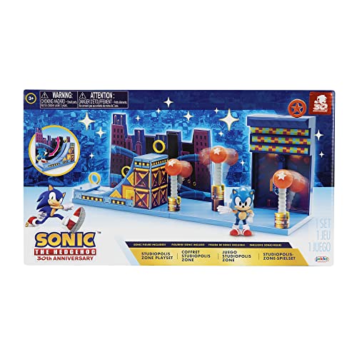 Sonic The Hedgehog Mic Drop platform captures dramatic landing moments.