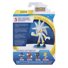Sonic The Hedgehog 2.5-Inch Silver Action Figure unboxed display, compact fun
