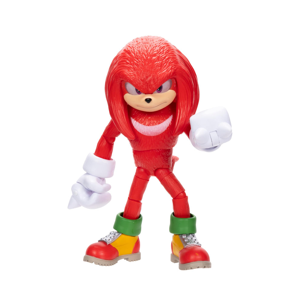 Sonic The Hedgehog 3 figures in dynamic posing on a shelf