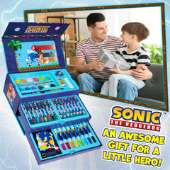 Sonic The Hedgehog art set features watercolor tablets for vibrant washes.