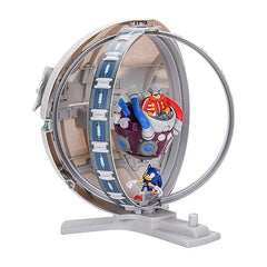 Sonic the Hedgehog dual-track layout lets Sonic race and perform a 360 spin.