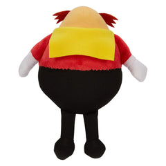 Sonic The Hedgehog Eggman plush close-up stitching and embroidery.