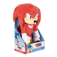 Sonic The Hedgehog Knuckles 18-inch plush fabric detail highlighting premium material