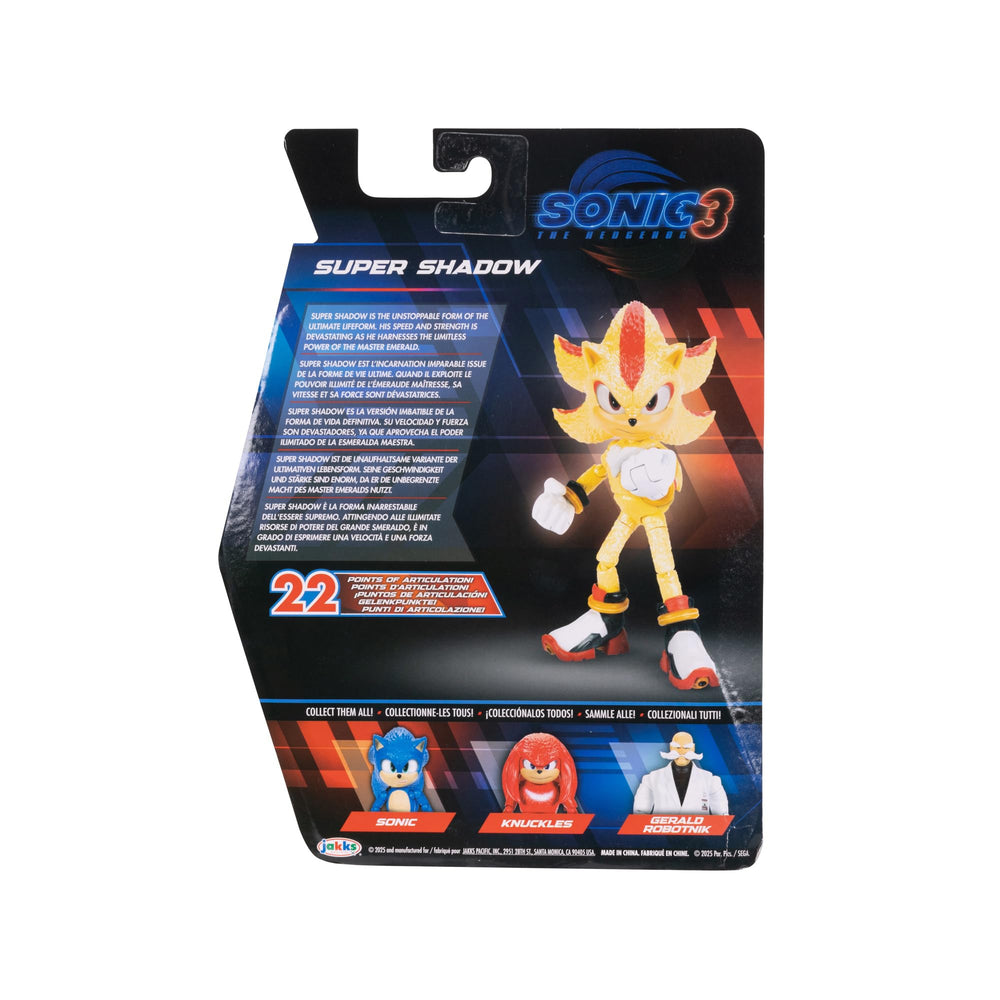 Sonic The Hedgehog figure's authentic details enhance fan displays.