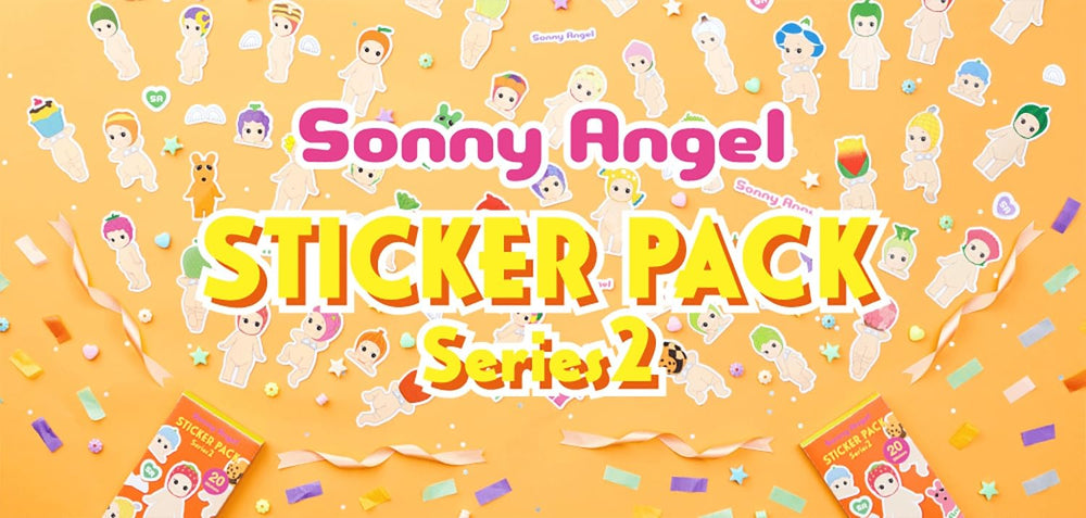 SONNY ANGEL Series 2 box of 20 waterproof stickers for quick DIY decorating.