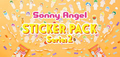 SONNY ANGEL Series 2 box of 20 waterproof stickers for quick DIY decorating.