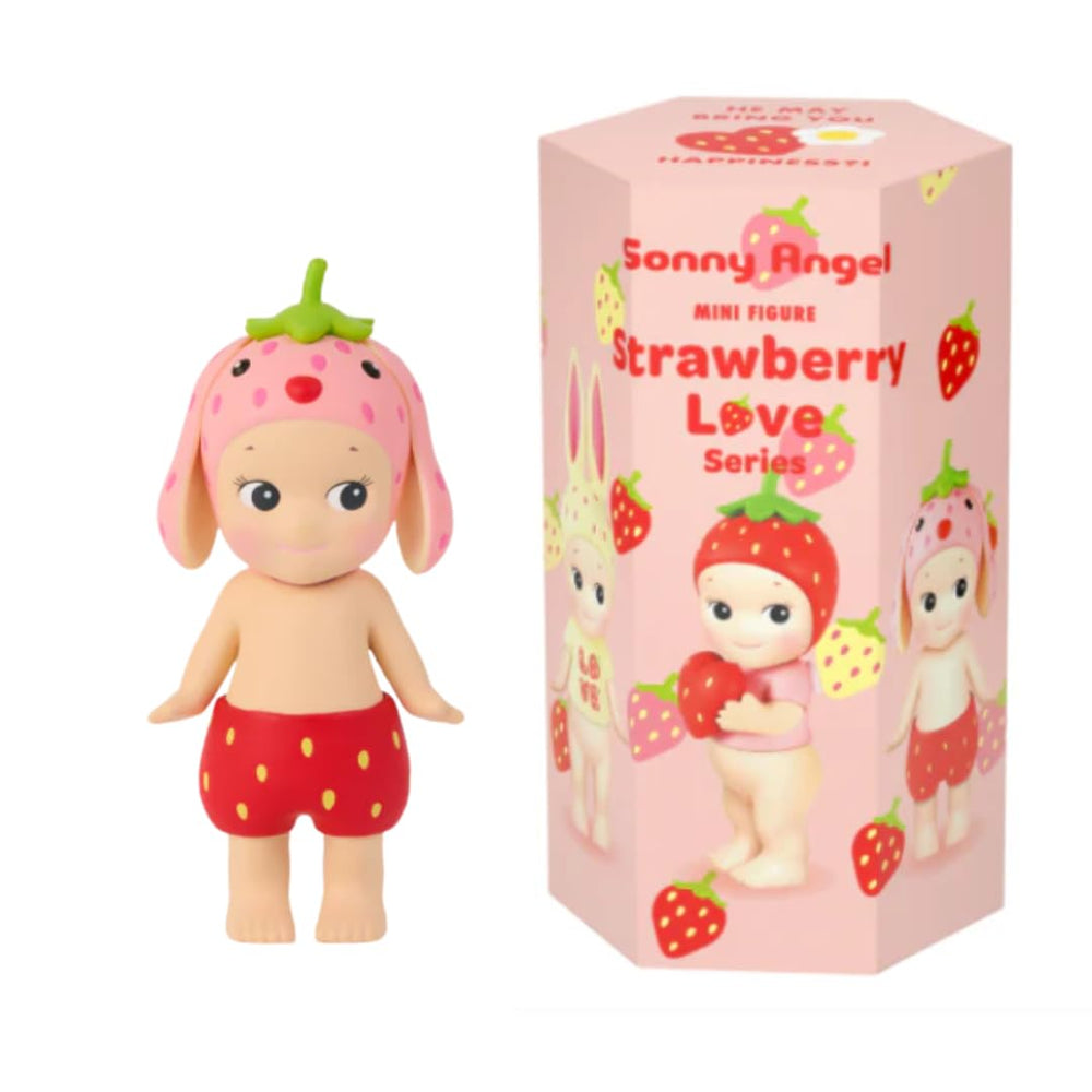 Sonny Angel Strawberry Love Series blind box packaging, ideal for Valentine’s Day gifting delight.