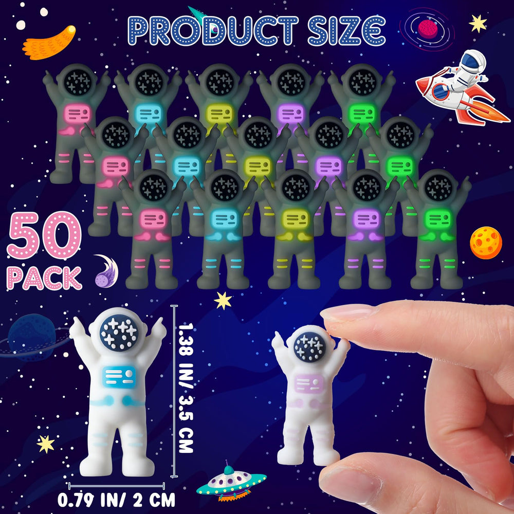 Sonwyoung colorful glow astronauts pack for party favors.
