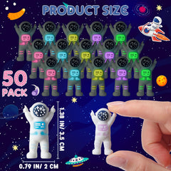 Sonwyoung colorful glow astronauts pack for party favors.