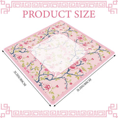 Sonwyoung mahjong mat size 80x80 cm fits square tables and protects surfaces.