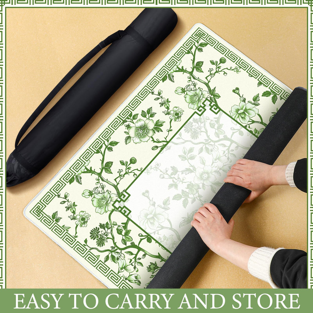 Sonwyoung mahjong mat fits most square tables due to 31.5 inch size