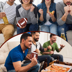 Sonwyoung soft football as a family-friendly catch practice companion.